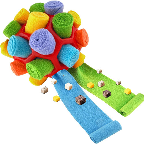 Palla olfattiva gioco per cani, puzzle interattivo, gioco da masticare di arricchimento, 20cm