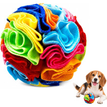 Balle de flairance pour chiens, jouet puzzle interactif d'alimentation lente et stimulation mentale, anti-anxiété, conception durable