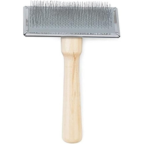 Heritage weiche Slickerbürste mit Holzgriff Medium, Hellbraun
