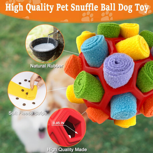 Palla olfattiva gioco per cani, puzzle interattivo, gioco da masticare di arricchimento, 20cm 2