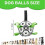 Brinquedos para cão bolas, bola 6 polegadas/7 polegadas com alças, pastoreio, durável, exterior para cachorros, treino (Paw-M) 3