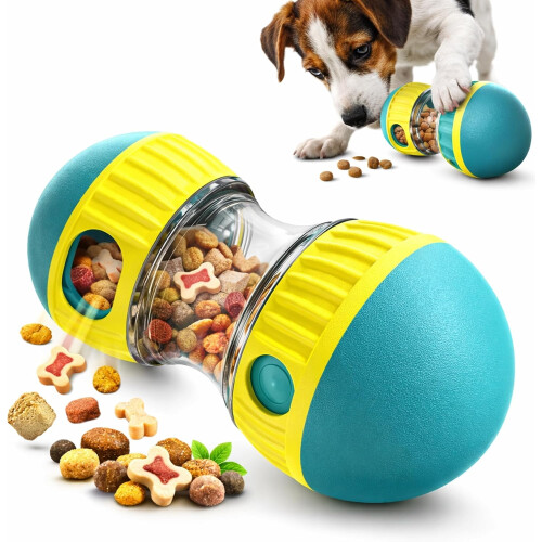 Godbidsdispenserende legetøj til hunde, interaktiv langsom foderbold puslespil 1