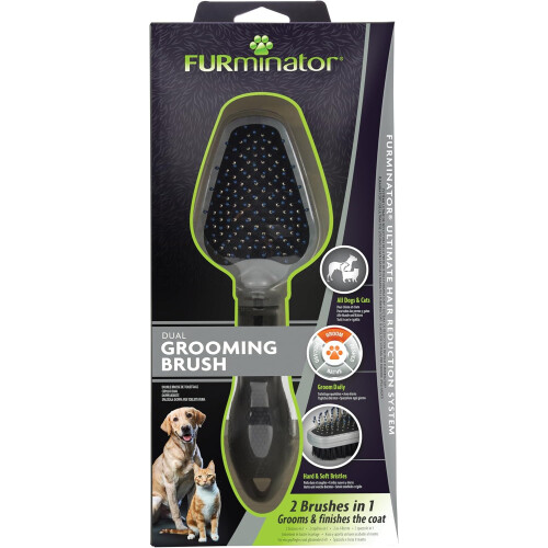 FURminator escova de higiene dupla para gatos e cães 1