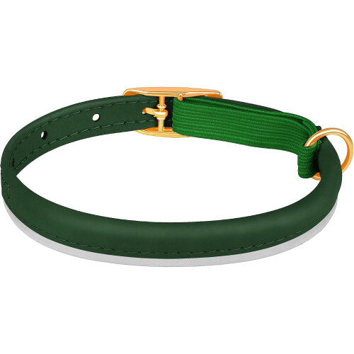 OOPSDOGGY Rolled Leather Cat Collar with Bell 2