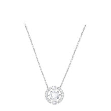 (Dynamic white gold and white diamond necklace) Women Silver Swan Pendant Necklace, Blue Teardrop Crystal Rhinestone Elegant Jewelry