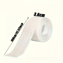 (2pc) 42.52-Inch Waterproof Tape for Kitchen and Bathroom, Seam Tape for Toilet and Washbasin, Easy to Cut