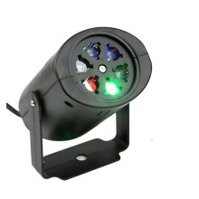 Projector Lamp Mini LED Stage Light Heart Snow Spider Bowknot Bat Christmas Party DJ Lighting with 4 Pattern Lens