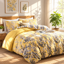 Luxury Reversible Duvet Cover & Quilt Cover Bedding Set King, Double Sizes