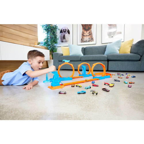 Hot Wheels Hot Wheels Track Creator Triple Loop Pack & 1:64 Scale Toy Car 1