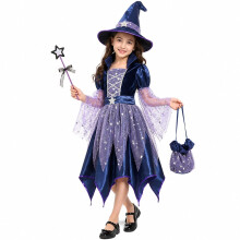 Halloween Costumes For Kids Witch Costume Kids Cosplay Costume Set for Girl