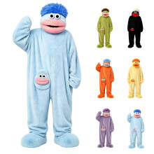 aokavise monster onesie,Big Mouth Monster Onesie Kids Halloween Costumes Cozy Soft Plush Fabric Funny Silly Onesies Boys Girls Jumpsuit Unisex Lounge