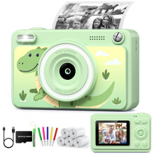 GREENKINDER Kids Camera Instant Print 2.4" Screen, 1080P Digital Camera Toy