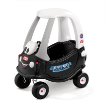 little tikes Patrol Police Car - Cozy Coupe Ride-On Buggy Toy for Toddlers, with Working Doors & Horn, Removable Floor, Encourages Creative Play, Sui