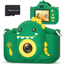Hangrui Kids Camera, 20MP Kids Digital Dual Lens Cameras with Silicone Case