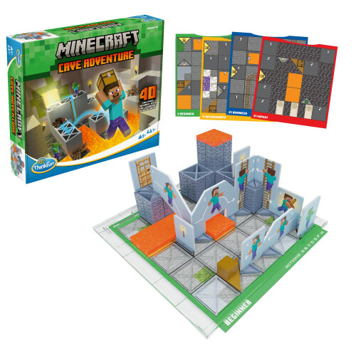ThinkFun ThinkFun Minecraft Cave Adventure Logic Game for Kids Age 8+ 1