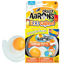 Crazy Aaron’s Thinking Putty Egg‑Cellent With Magic Globby Yolk Ball