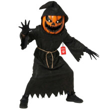 Morph Pumpkin Grim Reaper Costume Kids, Boys Halloween Costume, XS
