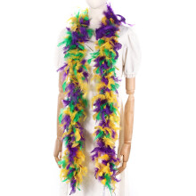 Larryhot Carnival Feather Boa 60g-2 Yards Mardi Gras Turkey Scarf Multipack