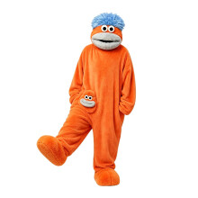 aokavise kids halloween costumes,Big Mouth Monster Onesie Kids Halloween Costumes Cozy Soft Plush Fabric Funny Silly Onesies Boys Girls Jumpsuit Unis