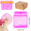 Copfeqyr 3.5cm Purple Squishy Cube Slow Rising Fidget Toy 2