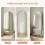Living And Home Modern Arched Metal Floor Mirror 3