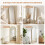 Living And Home Modern Arched Metal Floor Mirror 4