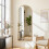 Living And Home Modern Arched Metal Floor Mirror 2