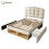 HOMAIRE Upholstered Single Bed with Storage Beige 1