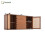 HOMAIRE Walnut Rattan Sideboard Cabinet 150cm 1
