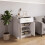 Sideboard 2 Door 1 Drawer Storage White Cupboard 8
