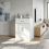 Sideboard 2 Door 1 Drawer Storage White Cupboard 5
