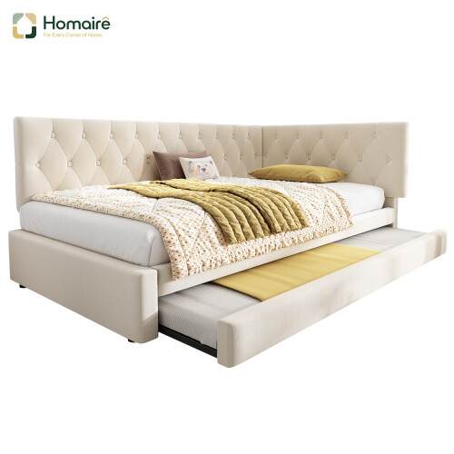 HOMAIRE Beige Velvet Upholstered 3FT Daybed