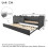 HOMAIRE Grey Linen Upholstered Daybed 90x190cm 3