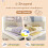 HOMAIRE Beige Velvet Upholstered 3FT Daybed 4