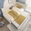 HOMAIRE Beige Velvet Upholstered 3FT Daybed 6