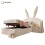 HOMAIRE Bunny Ears Kids Bed with Storage Beige 1