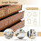 HOMAIRE Walnut Rattan Sideboard Cabinet 6 Drawers 4