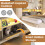 HOMAIRE 3FT Single Daybed with Storage Beige 4