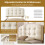 HOMAIRE Upholstered Single Bed with Storage Beige 3