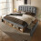 HOMAIRE Grey Velvet Upholstered Single Bed 90x190 6
