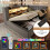 HOMAIRE Grey Linen Daybed with Storage & USB 5