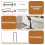 HOMAIRE Grey Linen Daybed with Storage & USB 6
