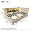 HOMAIRE 3FT Single Daybed with Storage Beige 2