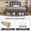 HOMAIRE Grey Velvet Upholstered Single Bed 90x190 5