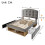 HOMAIRE Grey Velvet Upholstered Single Bed 90x190 2