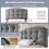 HOMAIRE Grey Velvet Upholstered Single Bed 90x190 3