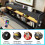 HOMAIRE Grey Linen 180x200cm LED Storage Bed 4