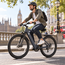 City Electric Bike for Adults 250W 26" with 36V 10.4Ah Removable Battery