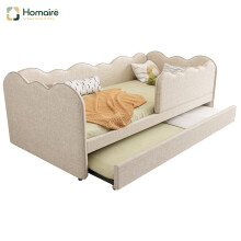 HOMAIRE Linen Beige Daybed 90x190cm with Trundle