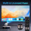 [Netflix-Licensed 4K Supported] Mini Smart Projector Android13 Voice Remote 2